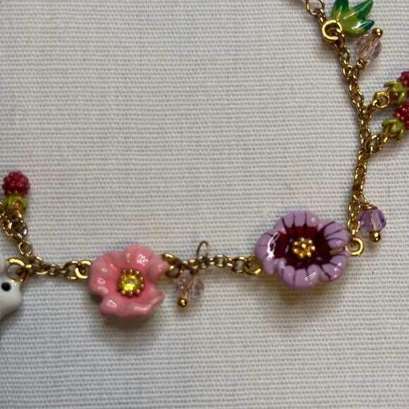 Les Nereides Enchanted Encounters Rabbit Charms Bracelet - Picture 9 of 12